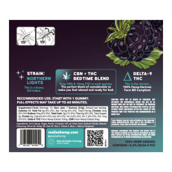 Realize Bedtime Gummies - Black Raspberry Northern Lights | 10mg THC + 5mg CBN