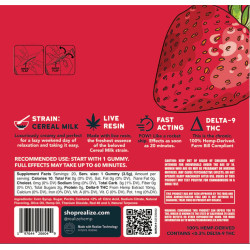 Realize Live Resin Gummies - Strawberry Cereal Milk | 10mg THC, 200mg Pack