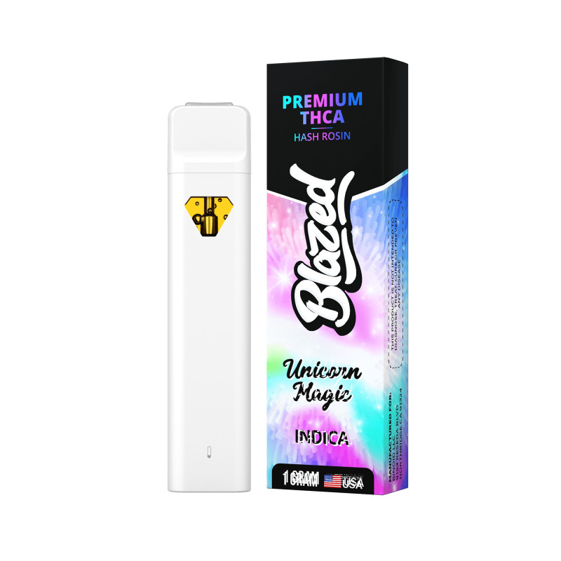 Blazed Strongest 1g THCA Disposable | Unicorn Magic Indica Vape