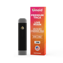 Binoid THCA Live Rosin 1g Disposable Vape | Sour Pebbles
