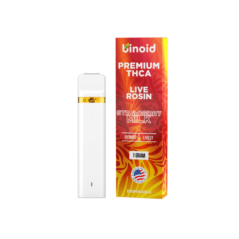 Binoid THCA Live Rosin 1g Disposable Vape | Strawberry Milk Hybrid
