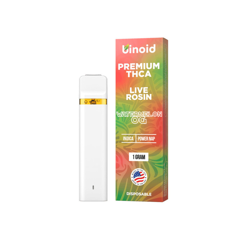 Binoid THCA Live Rosin 1g Disposable Vape | Watermelon OG Indica