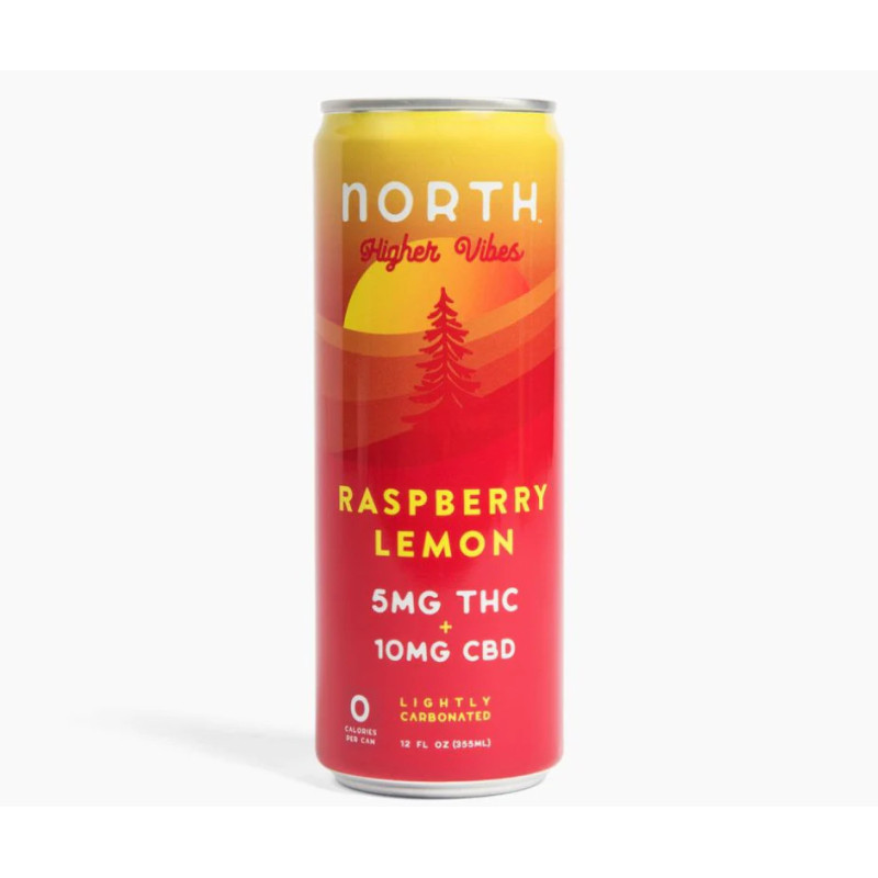 North  Raspberry Lemon THC + CBD Seltzer