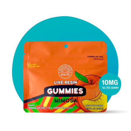 Live Resin Gummies - Peach Mimosa | Premium Edibles