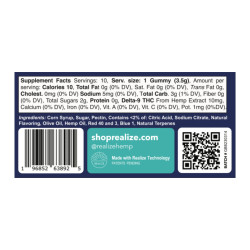 Live Resin Gummies - Blueberry Grandaddy Purple | 10mg THC Each