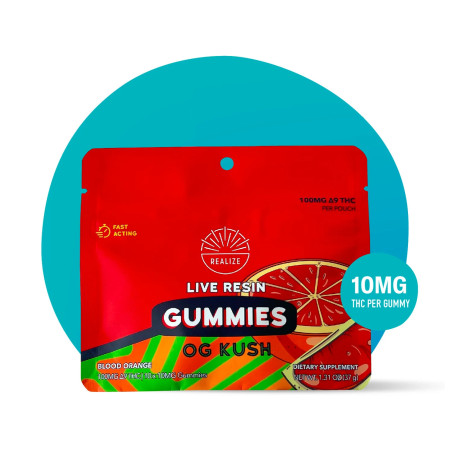 Fast Action Live Resin Gummies - Blood Orange | 10mg THC Per Gummy