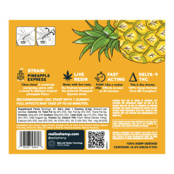 Realize Live Resin Gummies - Pineapple Express | 10mg THC, 200mg Pack