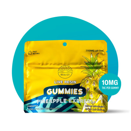 Realize Live Resin Gummies - Pineapple Express | 10mg THC, 200mg Pack
