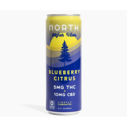 North  Blueberry Citrus THC + CBD Seltzer
